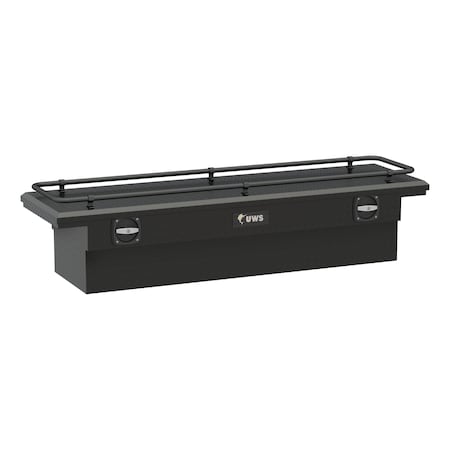 Uws 69IN SECURE LOCK LOW PRO MATTE BLACK WITH RAIL TOOLBOX SL-69-LP-MB-R